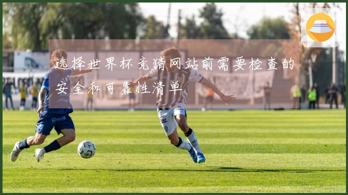选择世界杯竞猜网站前需要检查的安全和可靠性清单